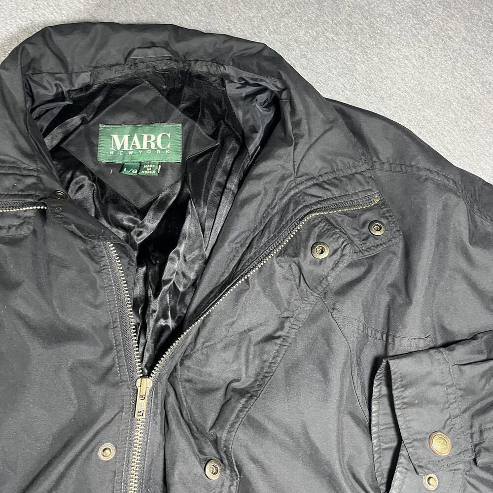 Marc New York Authentic RN: 74847 Men's Black Large Jacket Marc Polyester